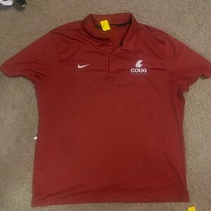 Nike Golf Polo Shirt Men's Red Washington State Cougars Guys& Gals